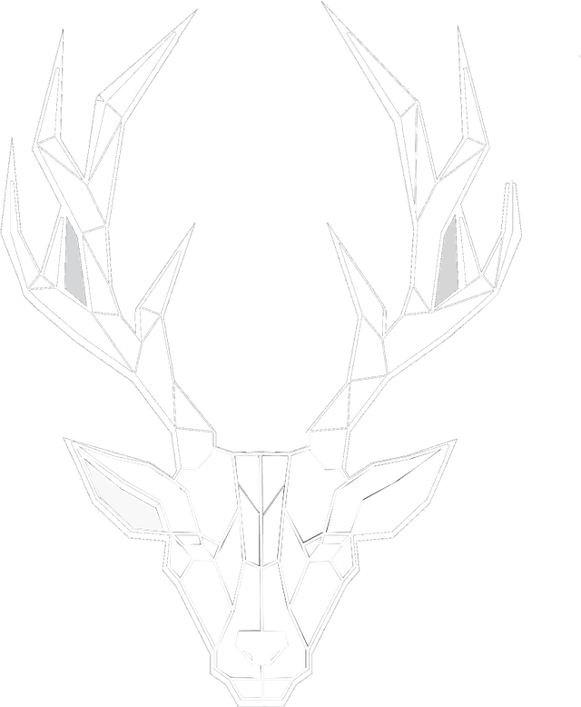 Geometric deer head — Viljar’s emblem