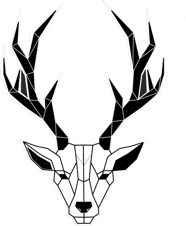 Geometric deer head — Viljar’s emblem
